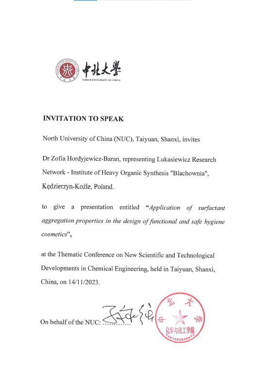 Wizyta w North University of China - listopad 2023