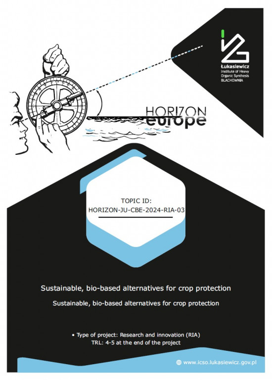 HORIZON-JU-CBE-2024-RIA-03 Sustainable, bio-based alternatives for crop protection